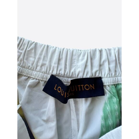 Louis Vuitton White Multicolor Flower Monogram Swimshorts - Picture 3 of 6